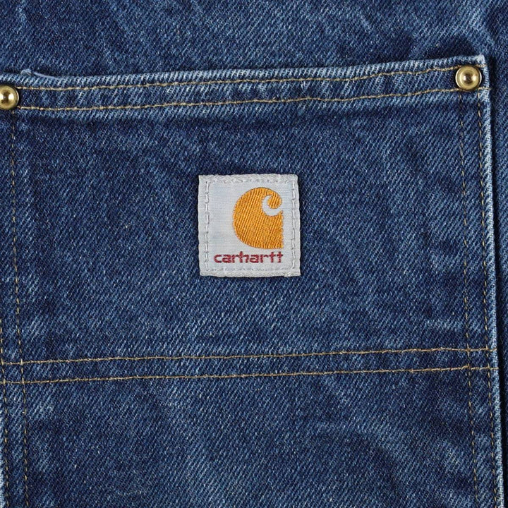 Carhartt ORIGINAL FIT Double Knee Denim Painter Pants, Men's W39 (approx.) cotton blue type Vintage Second Hand