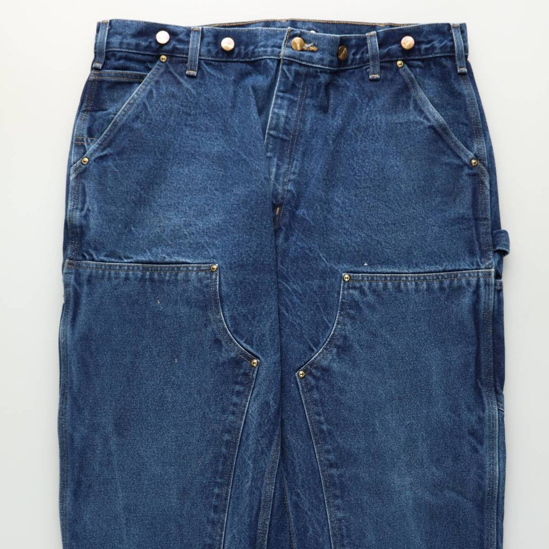 Carhartt ORIGINAL FIT Double Knee Denim Painter Pants, Men's W39 (approx.) cotton blue type Vintage Second Hand