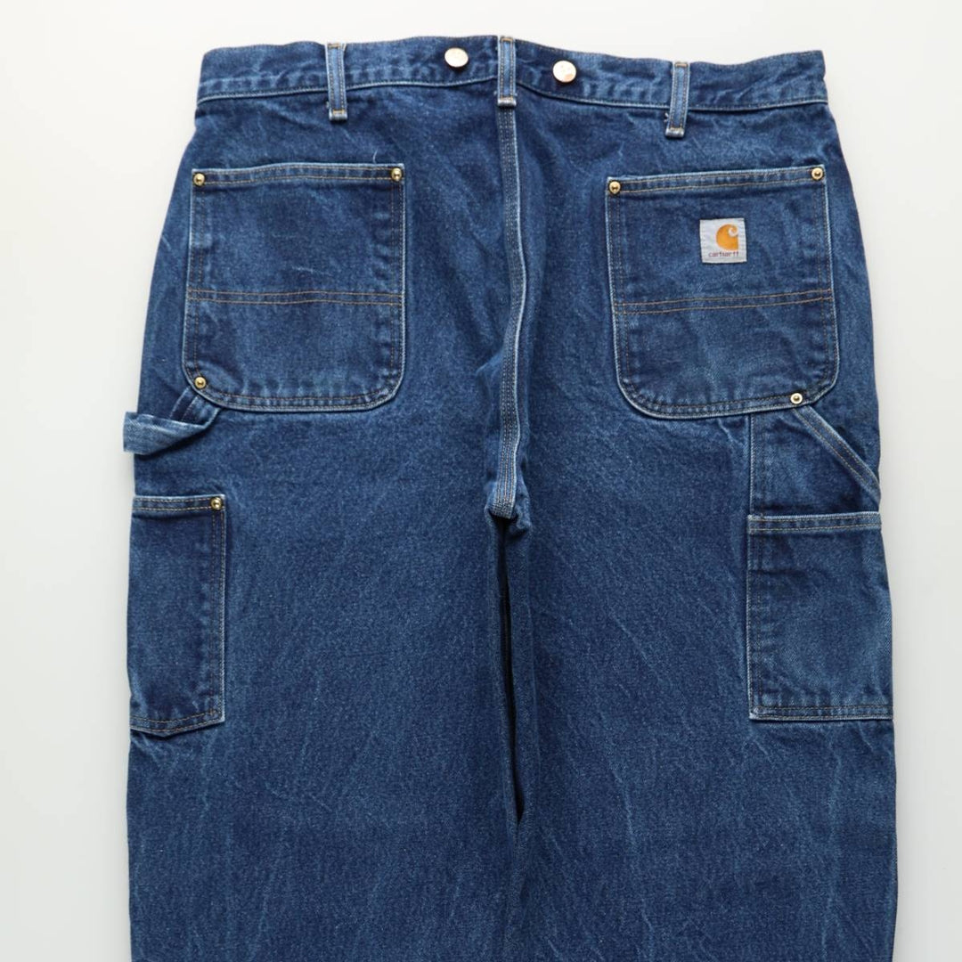 Carhartt ORIGINAL FIT Double Knee Denim Painter Pants, Men's W39 (approx.) cotton blue type Vintage Second Hand