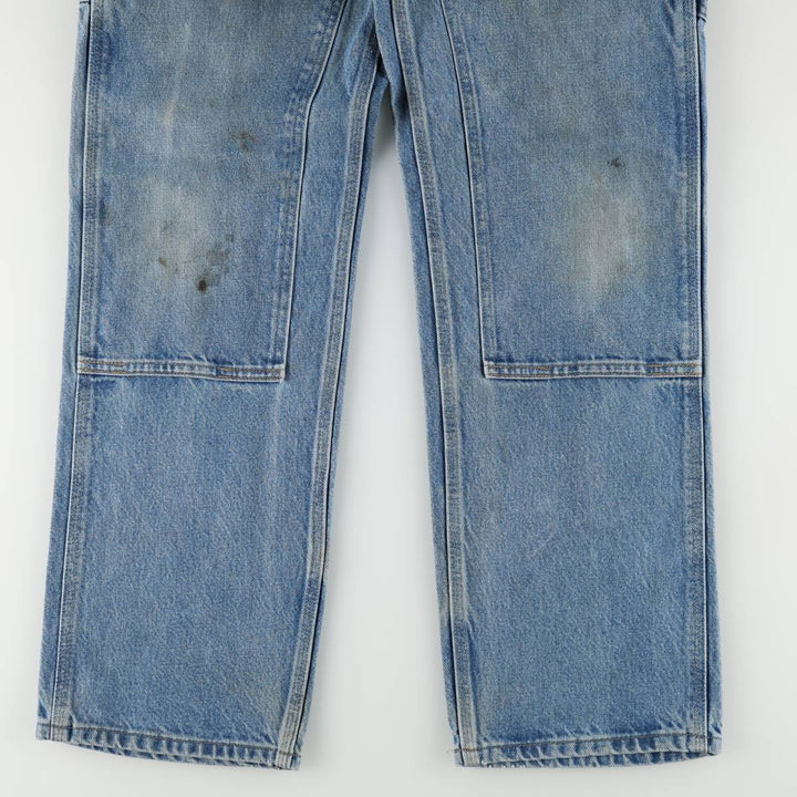 Carhartt Loose Original Fit Double Knee Denim Painter Pants, Men's Size W28 (approx.) cotton blue type Vintage Second Hand