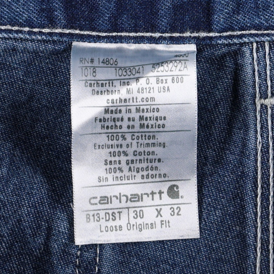Carhartt Loose Original Fit Denim Painter Pants, Men's, W30 equivalent cotton blue type Vintage Second Hand