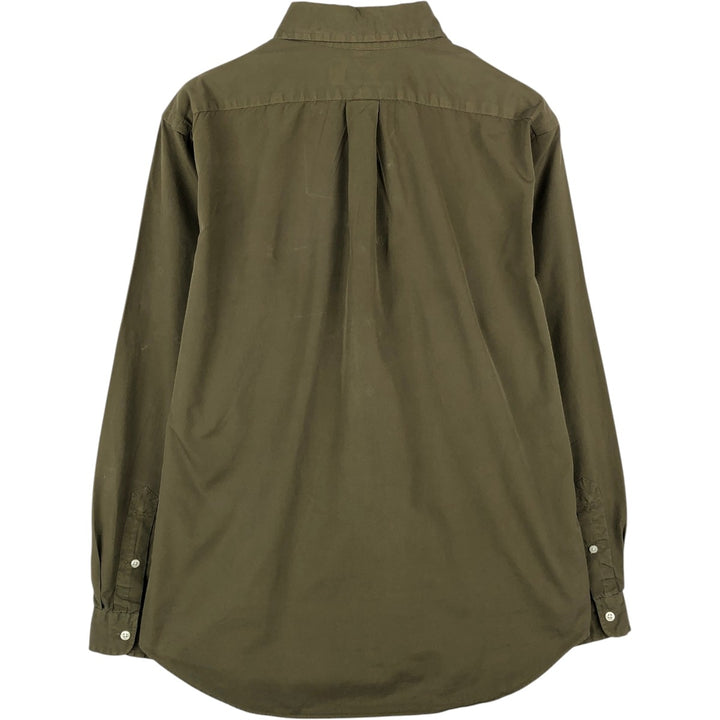 Ralph Lauren Classic Fit Long Sleeve Button Down Shirt Men's M cotton Khaki type Vintage Second Hand