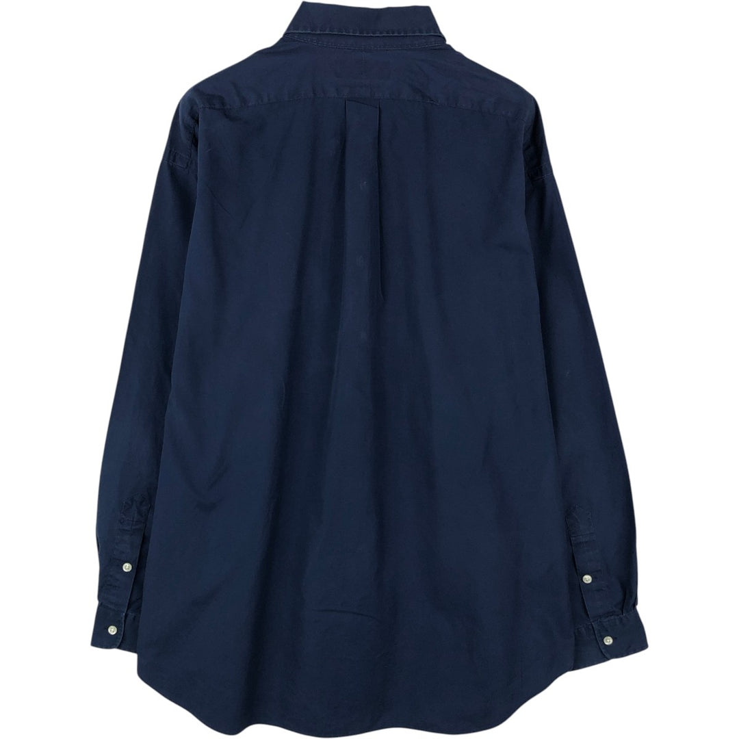 Ralph Lauren BLAKE long sleeve button down shirt, men's XL size cotton navy blue type Vintage Second Hand