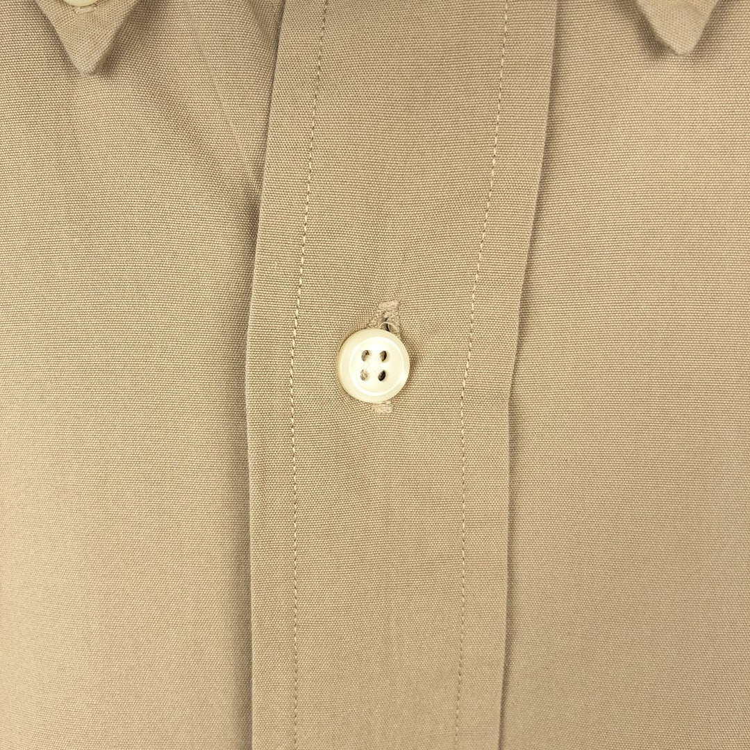 Ralph Lauren Classic Fit Long Sleeve Button Down Shirt Men's XL cotton beige type brown Vintage Second Hand