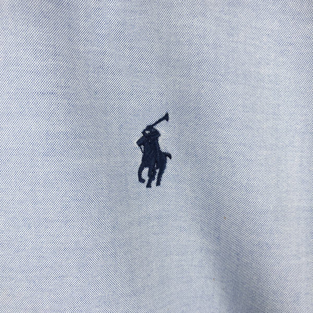 Ralph Lauren Classic Fit Long Sleeve Button Down Shirt, Men's Size L cotton Blue type light blue Vintage Second Hand