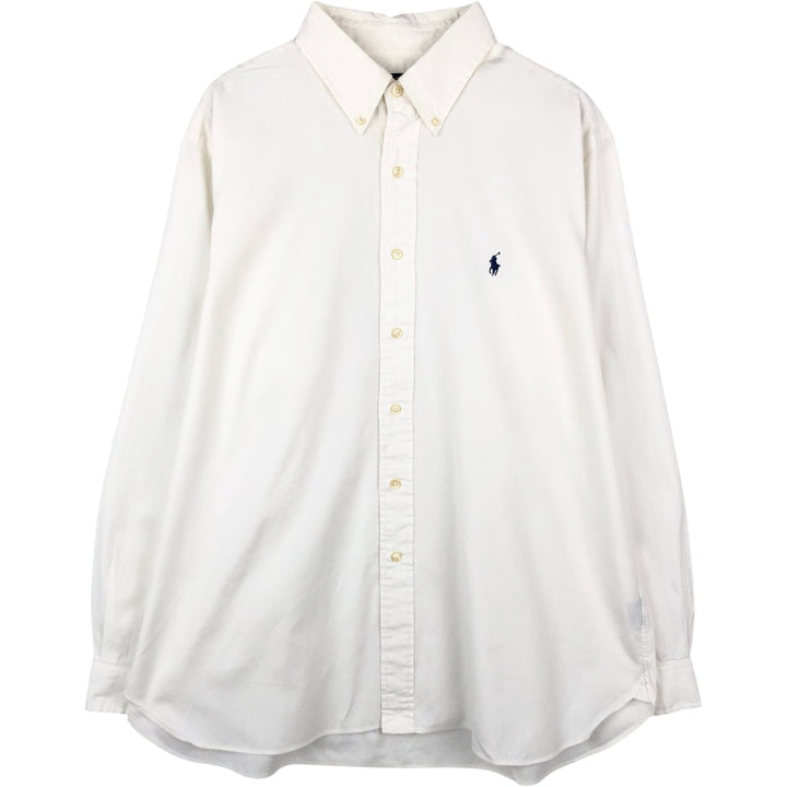 Ralph Lauren POLO RALPH LAUREN CLASSIC FIT long sleeve button down shirt men's XL equivalent cotton white type Vintage Second Hand
