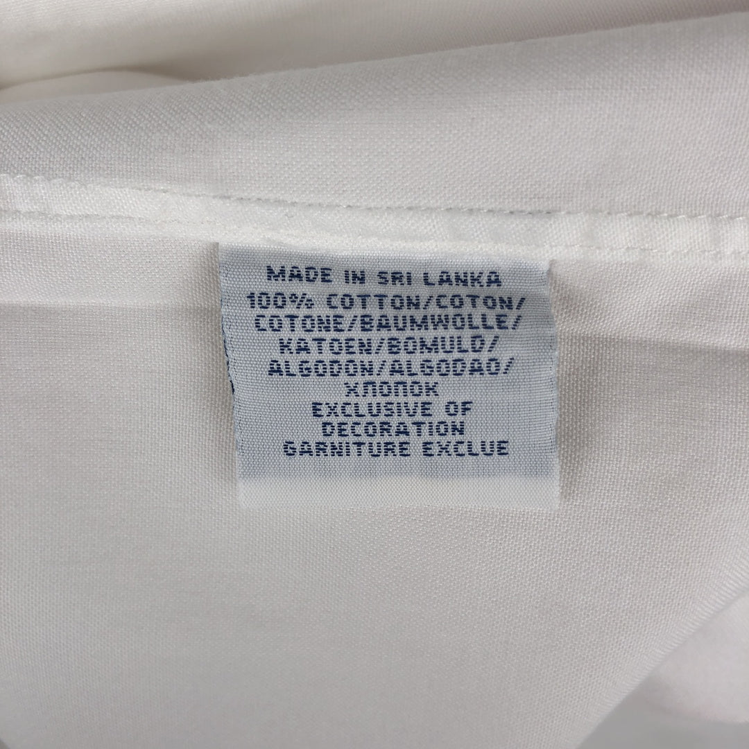 Ralph Lauren POLO RALPH LAUREN CLASSIC FIT long sleeve button down shirt men's XL equivalent cotton white type Vintage Second Hand