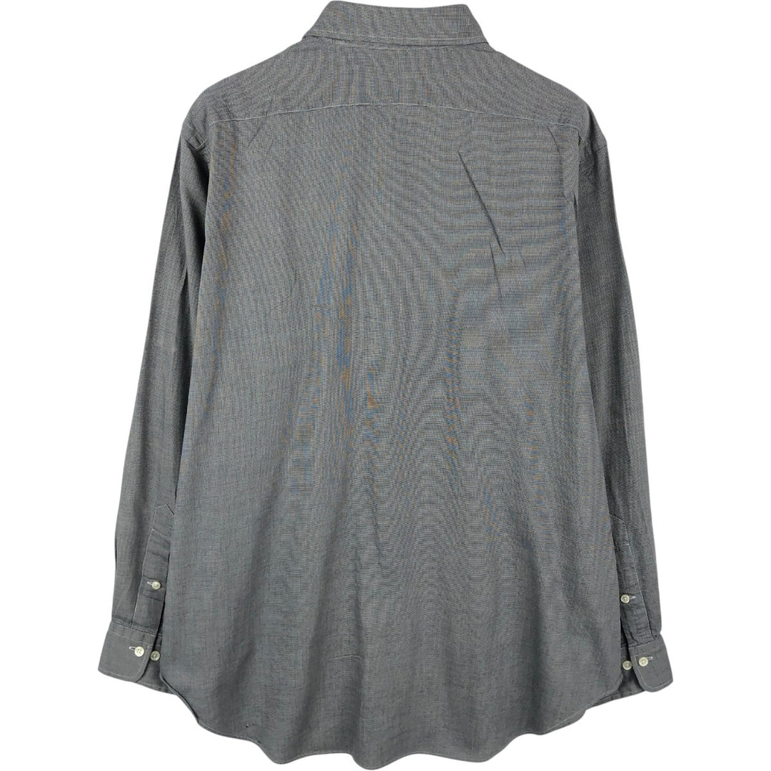 Ralph Lauren POLO by Ralph Lauren ANDREW long sleeve cotton shirt, men's size L cotton gray type Vintage Second Hand