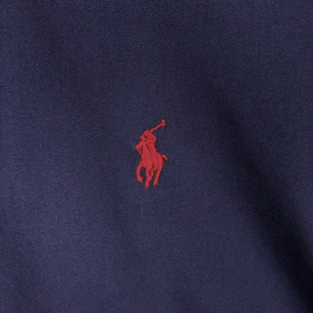 Ralph Lauren CLASSIC FIT Long-Sleeve Button-Down Shirt, Men's Size S (approx.) cotton navy blue type Vintage Second Hand