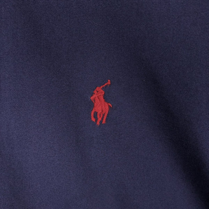 Ralph Lauren CLASSIC FIT Long-Sleeve Button-Down Shirt, Men's Size S (approx.) cotton navy blue type Vintage Second Hand