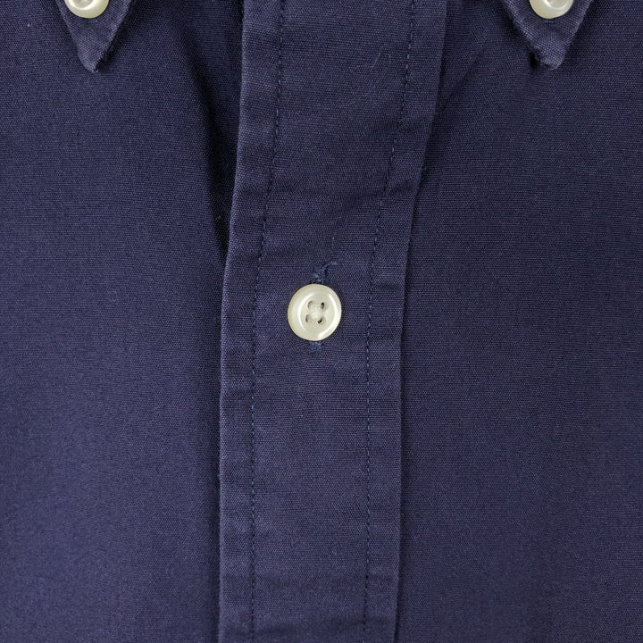 Ralph Lauren CLASSIC FIT Long-Sleeve Button-Down Shirt, Men's Size S (approx.) cotton navy blue type Vintage Second Hand