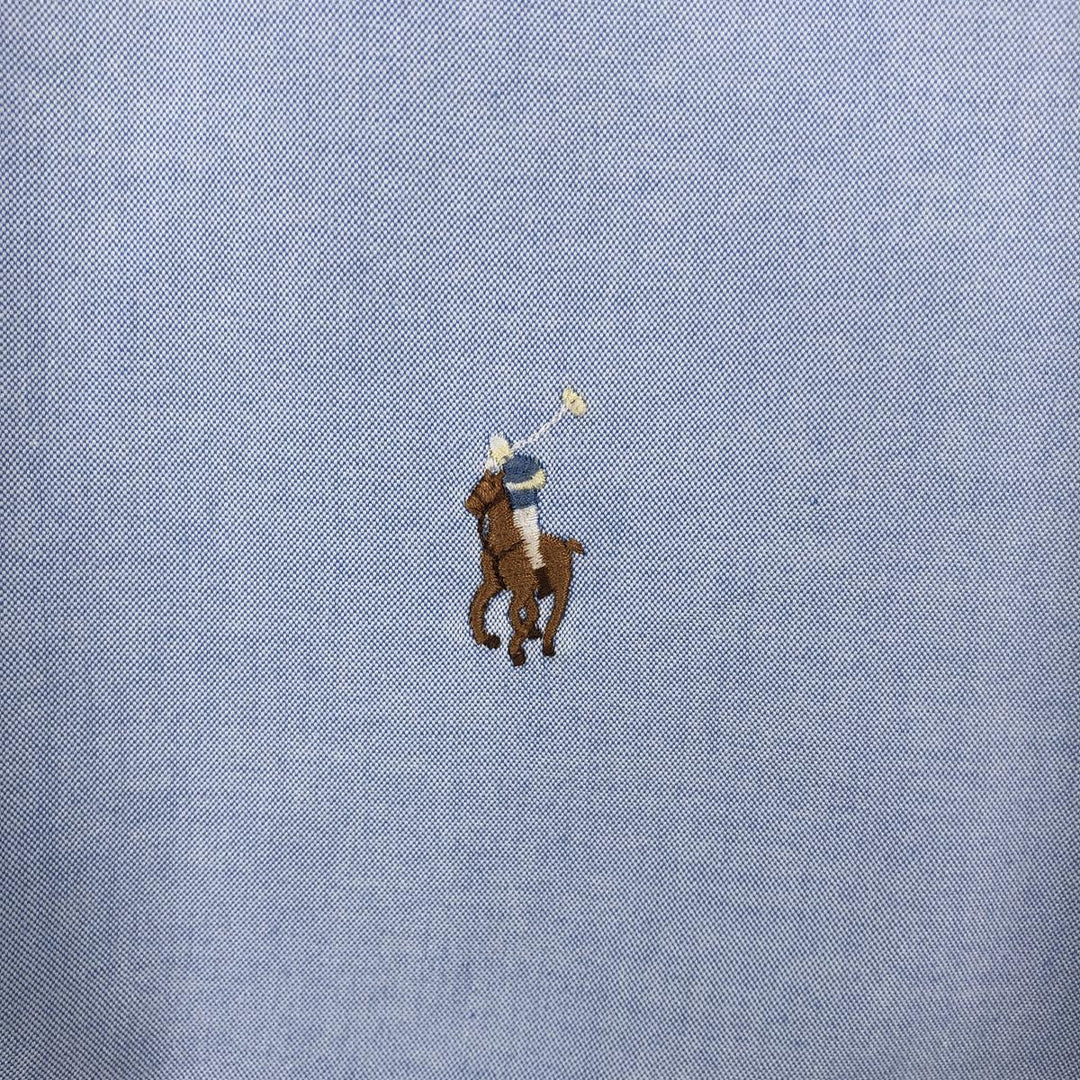 Ralph Lauren Classic Fit Long Sleeve Button Down Shirt Men's XL cotton Blue type light blue Vintage Second Hand