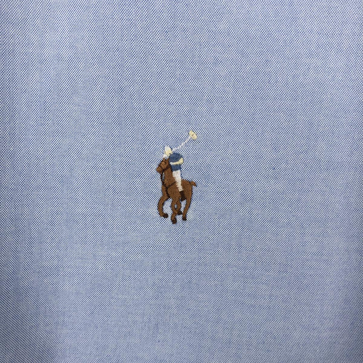 Ralph Lauren Classic Fit Long Sleeve Button Down Shirt Men's XL cotton Blue type light blue Vintage Second Hand