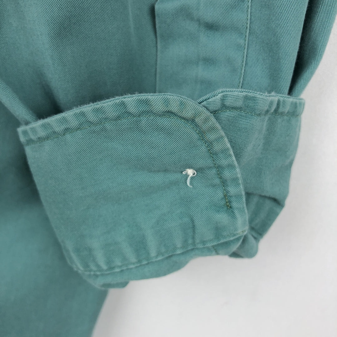 Ralph Lauren BLAKE long sleeve button down shirt, men's size M cotton green type Vintage Second Hand