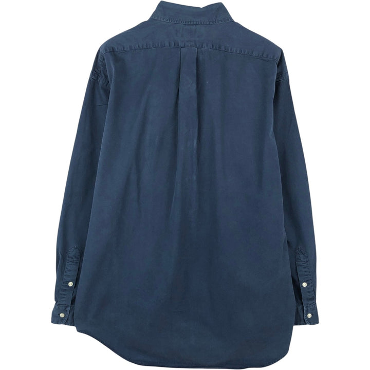 Ralph Lauren POLO by Ralph Lauren BLAKE long-sleeved button-down shirt, men's size L cotton navy blue type Vintage Second Hand