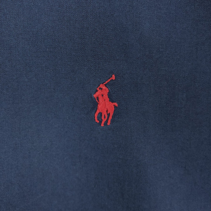 Ralph Lauren POLO by Ralph Lauren BLAKE long-sleeved button-down shirt, men's size L cotton navy blue type Vintage Second Hand