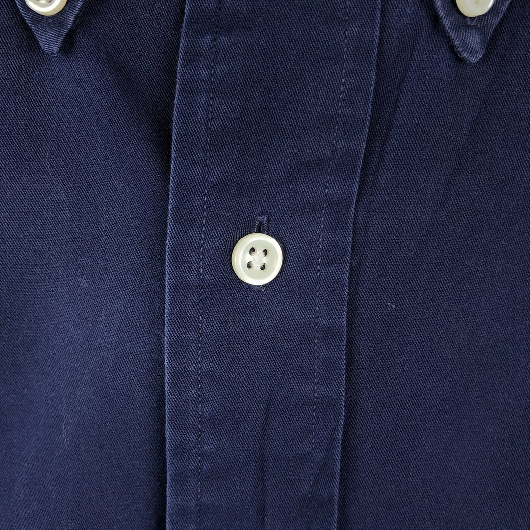 Ralph Lauren BLAKE long sleeve button down shirt, men's size L cotton navy blue type Vintage Second Hand