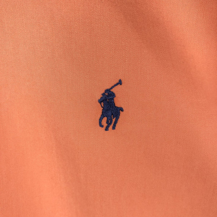 Ralph Lauren BLAKE long sleeve button down shirt, men's size L cotton orange type Vintage Second Hand