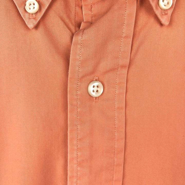 Ralph Lauren BLAKE long sleeve button down shirt, men's size L cotton orange type Vintage Second Hand