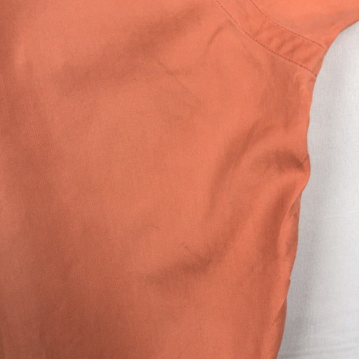 Ralph Lauren BLAKE long sleeve button down shirt, men's size L cotton orange type Vintage Second Hand