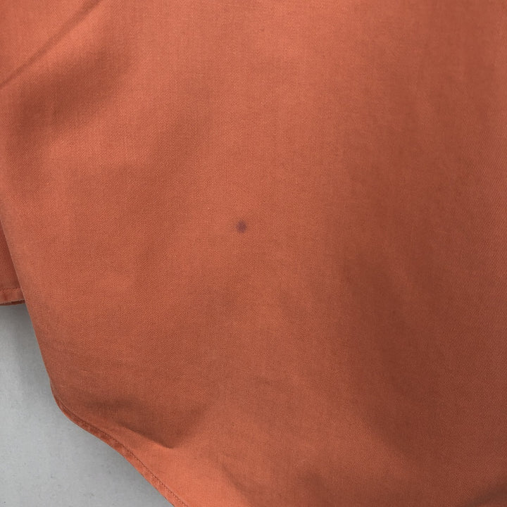 Ralph Lauren BLAKE long sleeve button down shirt, men's size L cotton orange type Vintage Second Hand