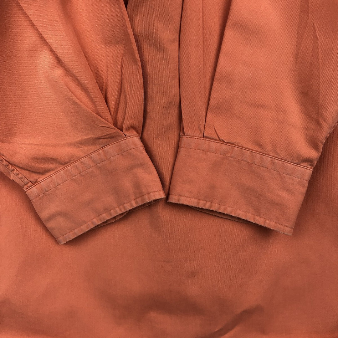 Ralph Lauren BLAKE long sleeve button down shirt, men's size L cotton orange type Vintage Second Hand
