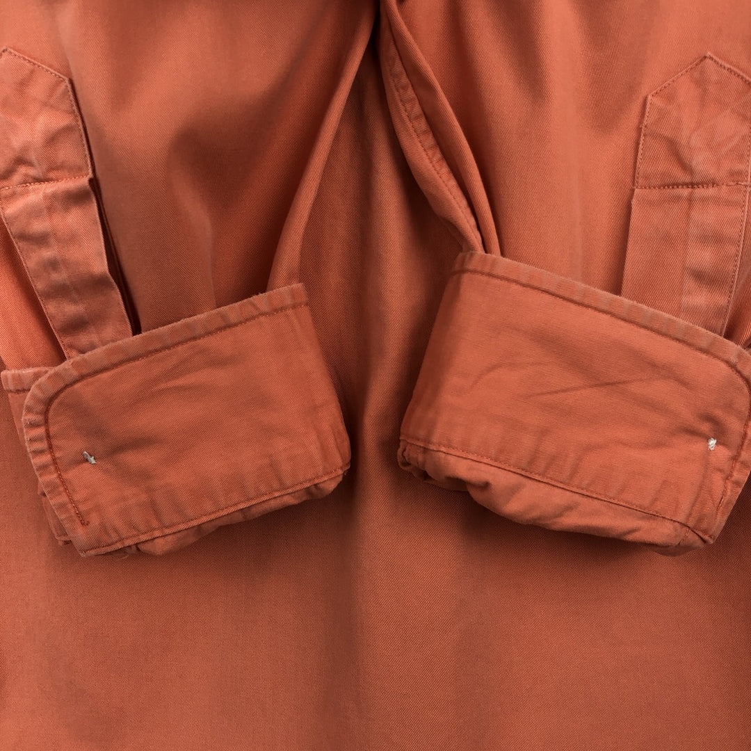 Ralph Lauren BLAKE long sleeve button down shirt, men's size L cotton orange type Vintage Second Hand