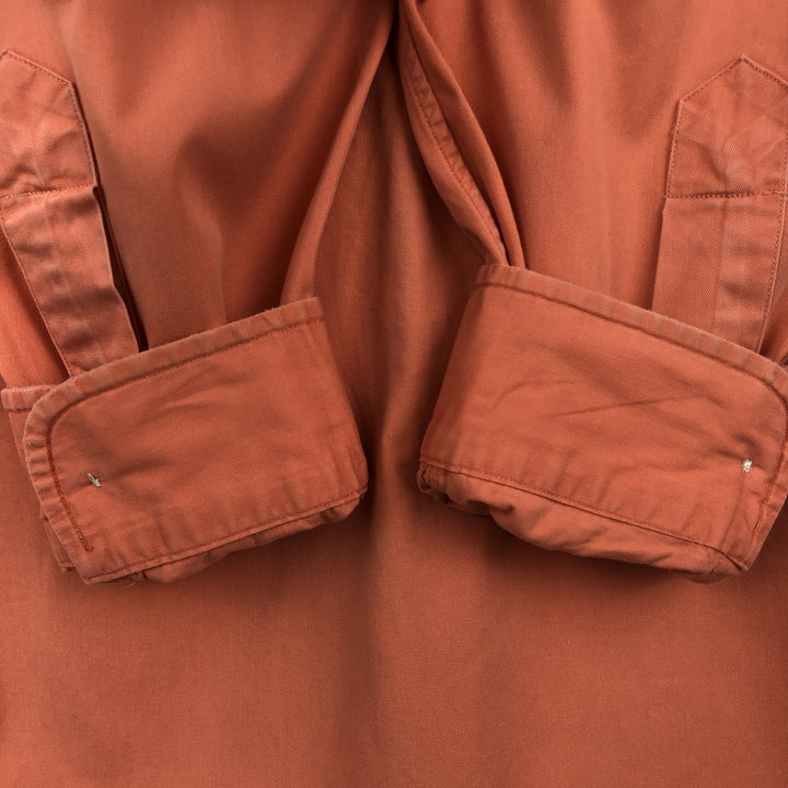 Ralph Lauren BLAKE long sleeve button down shirt, men's size L cotton orange type Vintage Second Hand