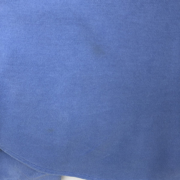 Ralph Lauren pique knit long-sleeved button-down shirt, men's size XL (approx.) cotton Blue type light blue Vintage Second Hand