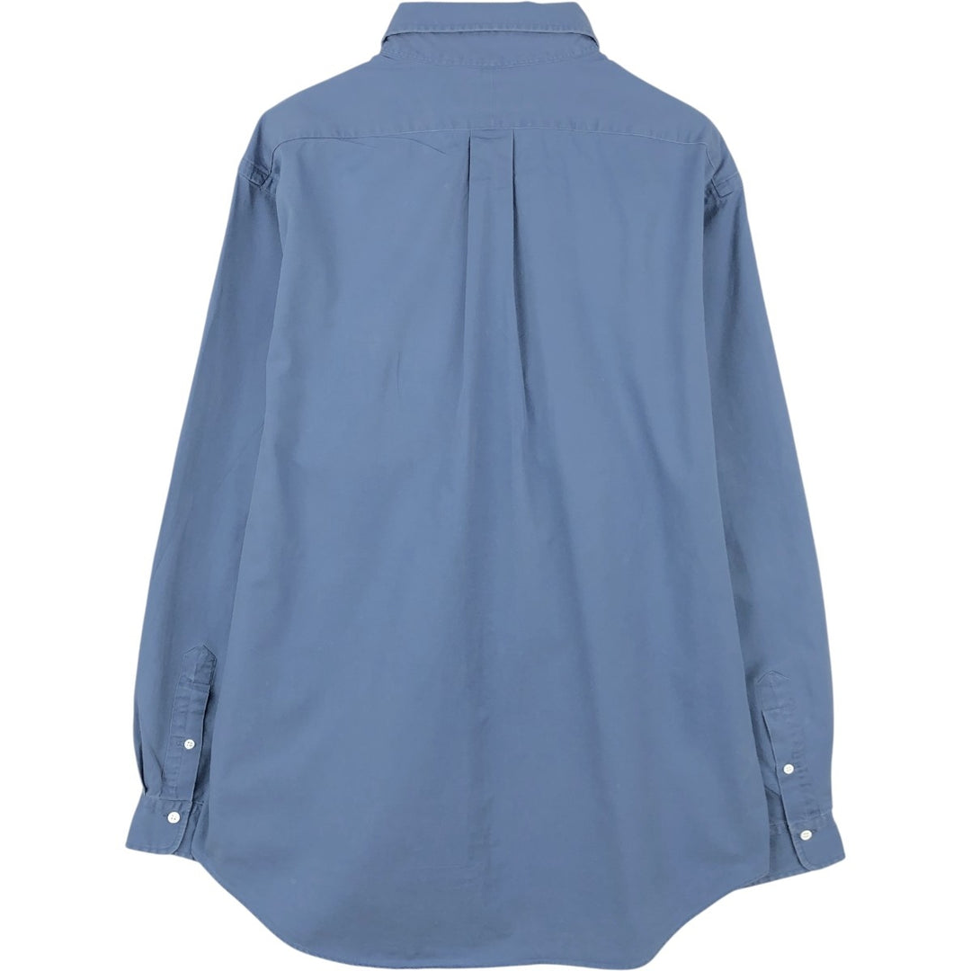 Ralph Lauren long sleeve button down shirt, men's XL size cotton blue type Vintage Second Hand