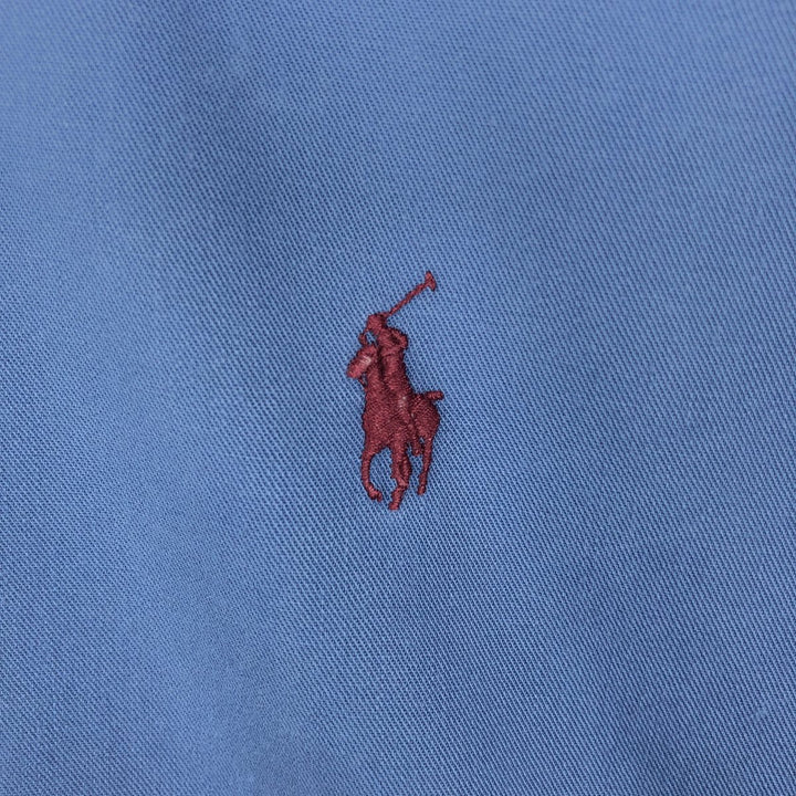 Ralph Lauren long sleeve button down shirt, men's XL size cotton blue type Vintage Second Hand