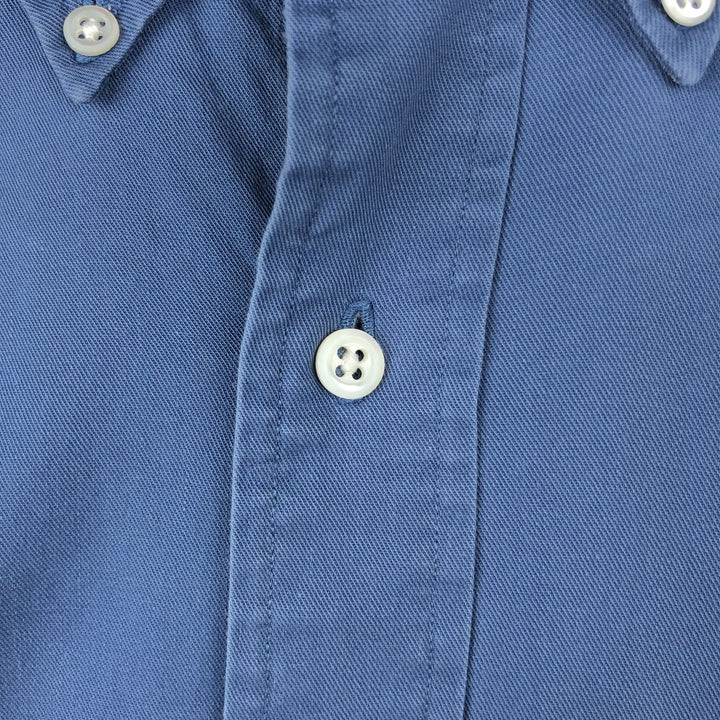 Ralph Lauren long sleeve button down shirt, men's XL size cotton blue type Vintage Second Hand