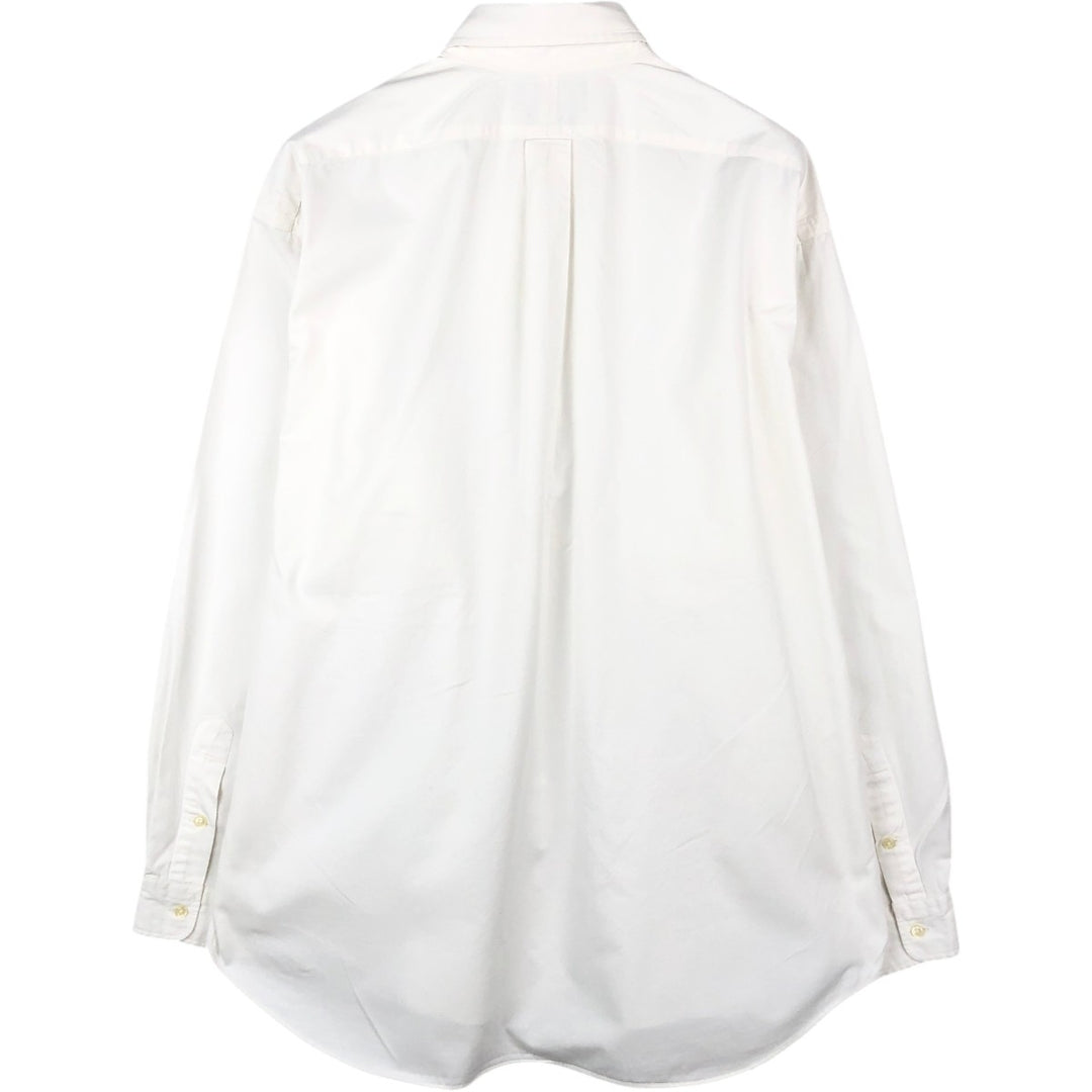 Ralph Lauren BLAKE long sleeve button down shirt, men's XL size cotton white type Vintage Second Hand