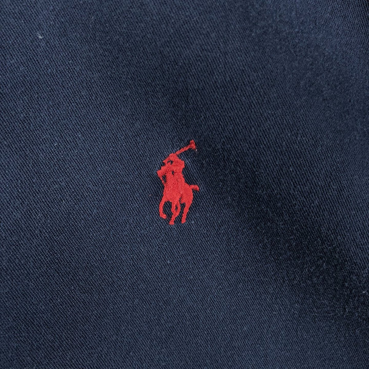 Ralph Lauren BLAIRE long sleeve button down shirt, men's size L cotton navy blue type Vintage Second Hand