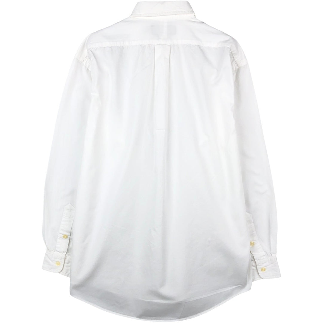 Ralph Lauren BLAIRE long sleeve button down shirt, men's size S cotton white type Vintage Second Hand