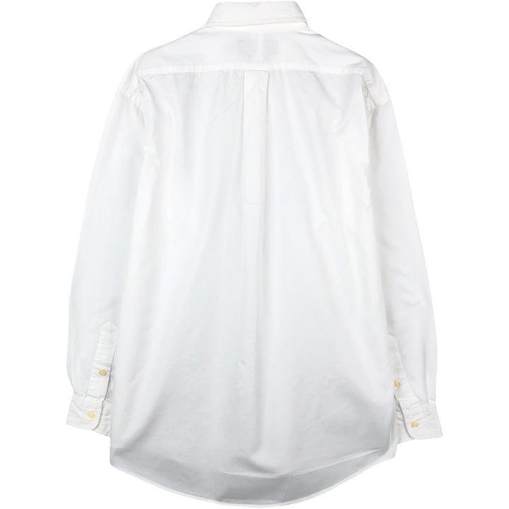 Ralph Lauren BLAIRE long sleeve button down shirt, men's size S cotton white type Vintage Second Hand