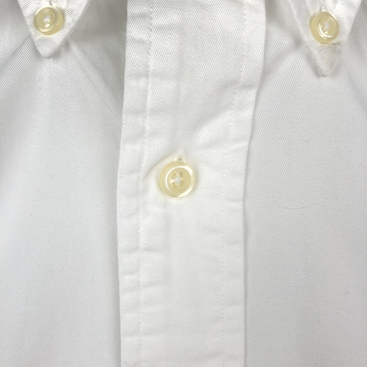 Ralph Lauren BLAIRE long sleeve button down shirt, men's size S cotton white type Vintage Second Hand