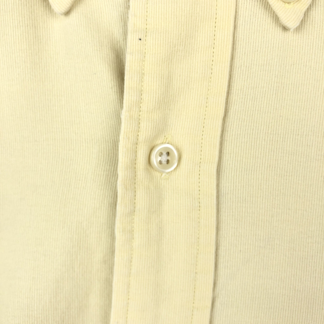 Ralph Lauren BLAKE long sleeve button down shirt, men's XL size cotton yellow type Vintage Second Hand