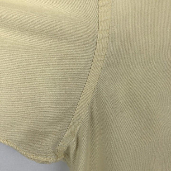 Ralph Lauren BLAKE long sleeve button down shirt, men's XL size cotton yellow type Vintage Second Hand