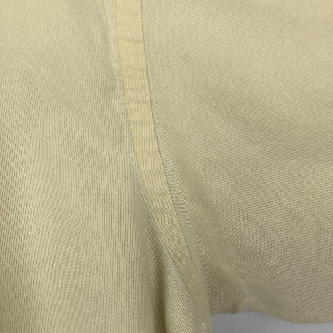 Ralph Lauren BLAKE long sleeve button down shirt, men's XL size cotton yellow type Vintage Second Hand