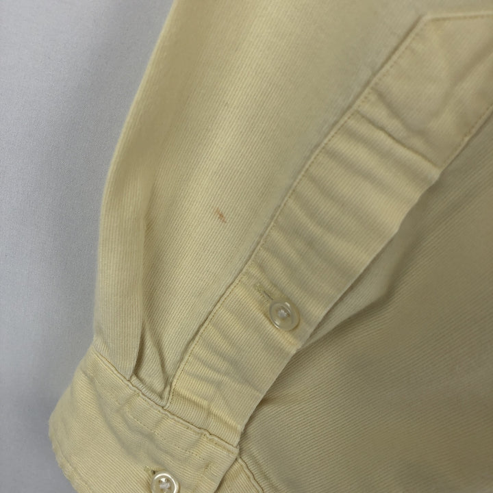 Ralph Lauren BLAKE long sleeve button down shirt, men's XL size cotton yellow type Vintage Second Hand