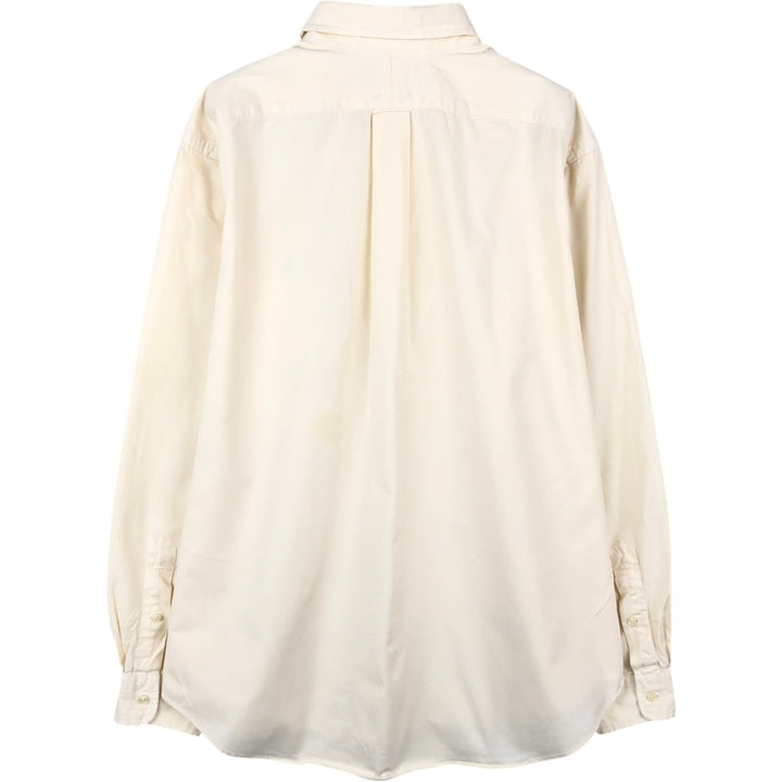 Ralph Lauren Classic Fit Long Sleeve Button Down Shirt, Men's Size L cotton Beige type Vintage Second Hand