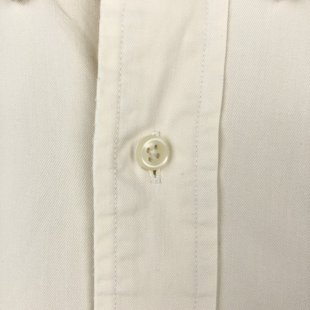 Ralph Lauren Classic Fit Long Sleeve Button Down Shirt, Men's Size L cotton Beige type Vintage Second Hand