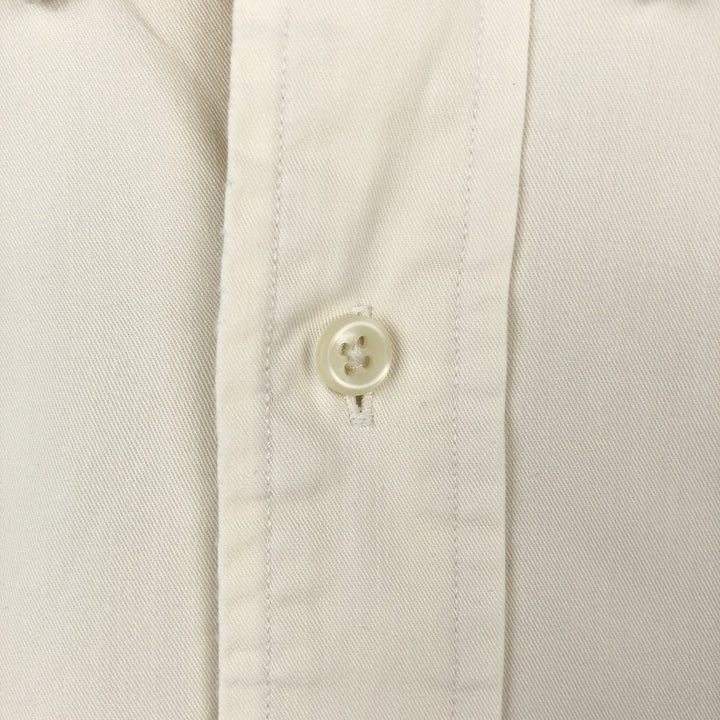 Ralph Lauren Classic Fit Long Sleeve Button Down Shirt, Men's Size L cotton Beige type Vintage Second Hand
