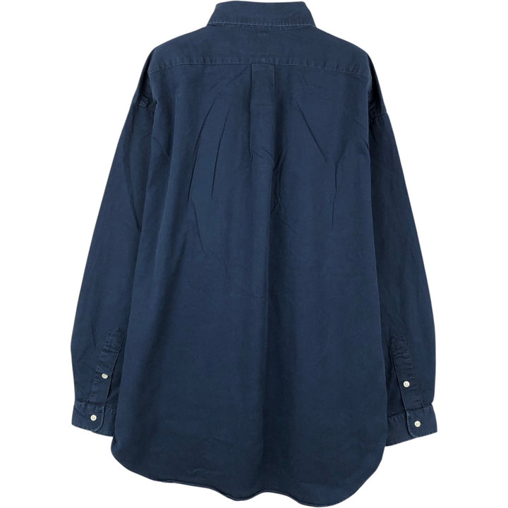 Ralph Lauren BLAKE long sleeve button down shirt, men's size L cotton navy blue type Vintage Second Hand