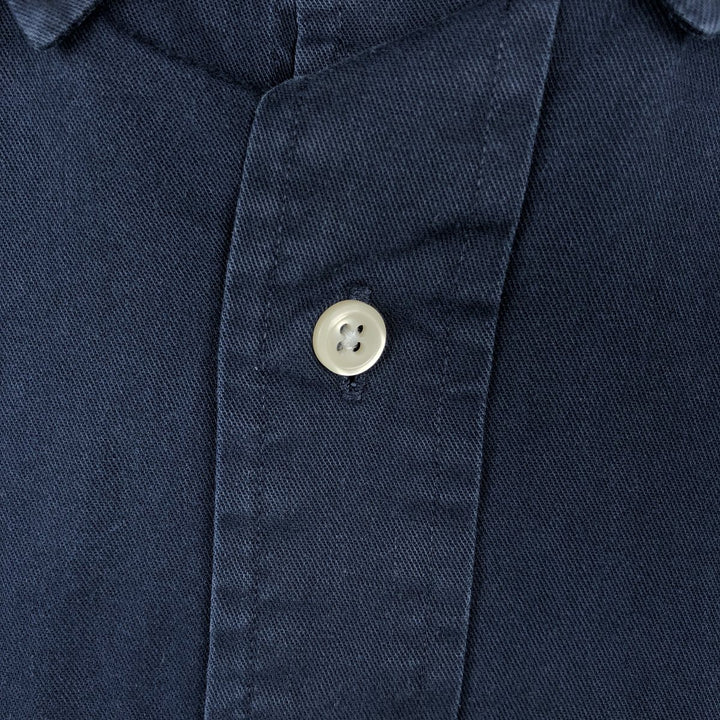 Ralph Lauren BLAKE long sleeve button down shirt, men's size L cotton navy blue type Vintage Second Hand