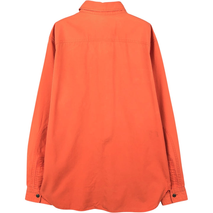 Ralph Lauren POLO by Ralph Lauren long-sleeved cotton shirt, men's size M cotton orange type Vintage Second Hand