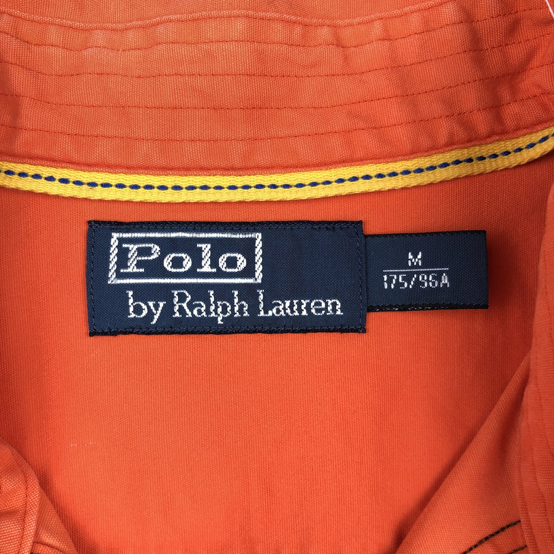 Ralph Lauren POLO by Ralph Lauren long-sleeved cotton shirt, men's size M cotton orange type Vintage Second Hand