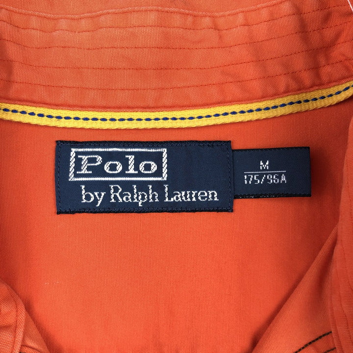 Ralph Lauren POLO by Ralph Lauren long-sleeved cotton shirt, men's size M cotton orange type Vintage Second Hand