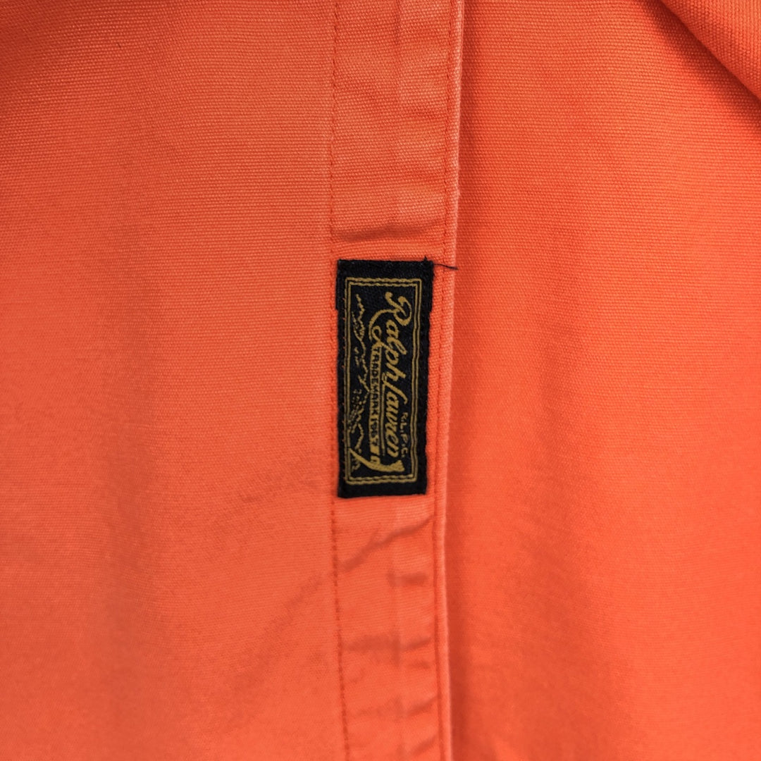 Ralph Lauren POLO by Ralph Lauren long-sleeved cotton shirt, men's size M cotton orange type Vintage Second Hand